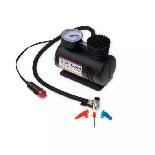 Kompresszor automobilhoz, 12V 250PSI 11l/min, tömlő 0,5cm