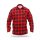 Flanel ing piros, méret XXXL, 100% pamut