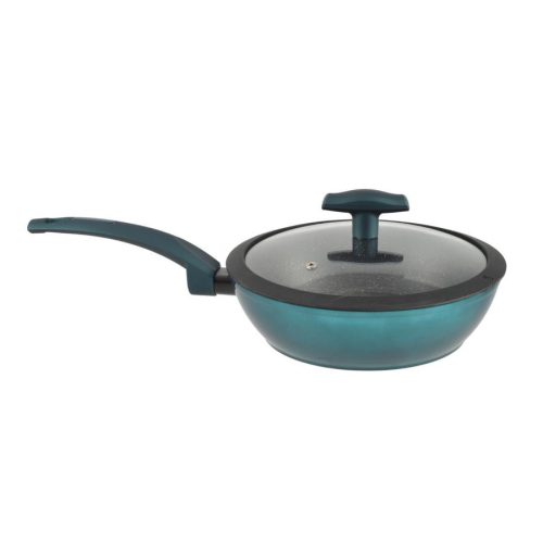 Perfect Home Sea Line tapadásmentes alumínium Wok üvegfedővel 24cm indukciós 15621