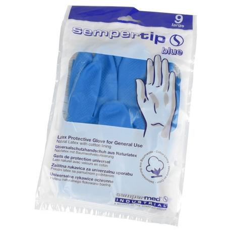 SEMPERTIP KÉK, LATEX KESZTYŰ (10pár/csomag) - L