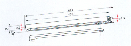 DORMA CSÚSZÓSIN G-N /TS91,TS92,TS93/ E 64010001