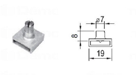 CIL.FIÓKZÁRHOZ STIFT 10 MM L00025 LEHMANN L00025