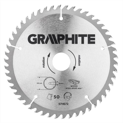 KŐRFŰRÉSZLAP 190*30MM HM 40FOG GRAPHITE