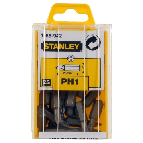 BIT HEGY 1/4 PH1 25MM 25DB STANLEY 1-68-942