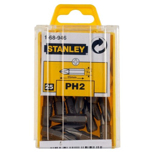 BIT HEGY 1/4 PH2 25MM 25DB. STANLEY 1-68-946