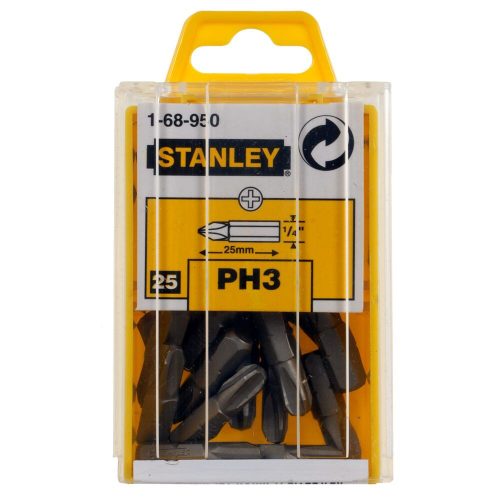 BIT HEGY 1/4 PH3 25MM 25DB STANLEY 1-68-950