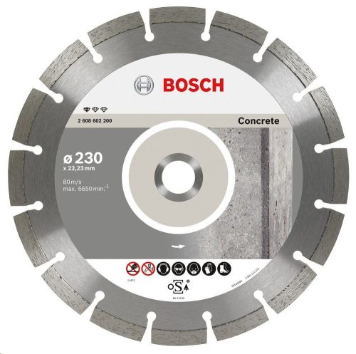 GYÉMÁNT VÁGÓTÁRCSA BETON BOSCH 230Q 2608603243