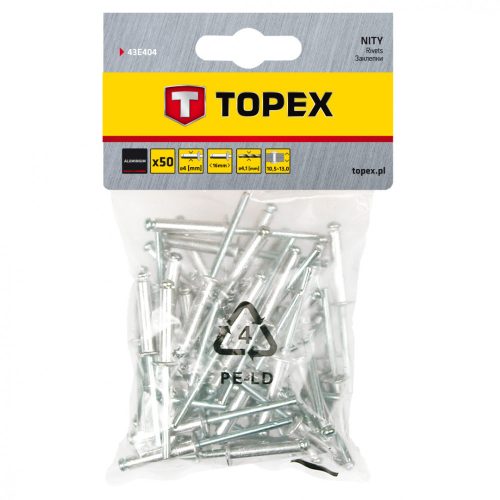 POPSZEGECS 4.0*16MM 50DB TOPEX