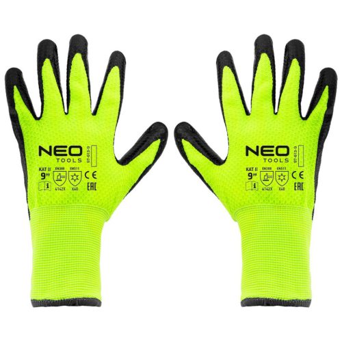 VÉDŐKESZTYŰ SZIGETELT LATEXES NYLON 9" NEO TOOLS